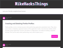 Tablet Screenshot of mikehacksthings.com